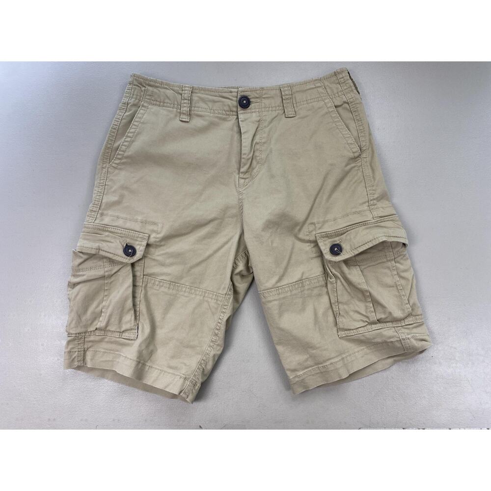Aeropostale Aero‎ Cargo Shorts Mens 27 Khaki Beige Stretch Utility Casual 29x10